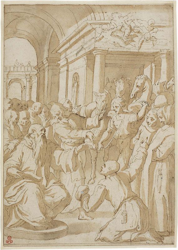 Giorgio Vasari - Miracolo della mensa di San Benedetto