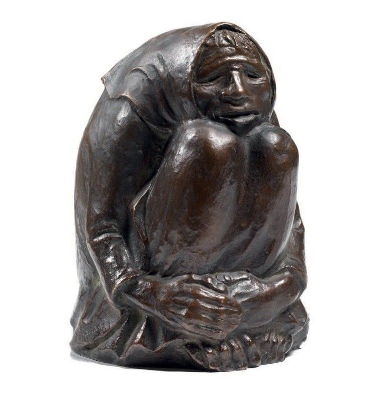 Ernst Barlach - Frierende Alte