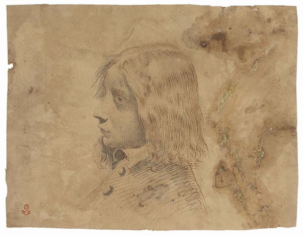 Anonimo fiorentino del XVII secolo (cerchia di Stefano della Bella) - Ritratto di fanciullo