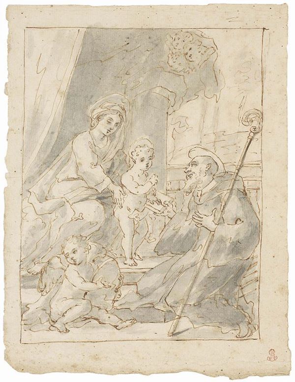 Pietro Antonio de Pietri - Vergine col Bambino e Sant'Agostino