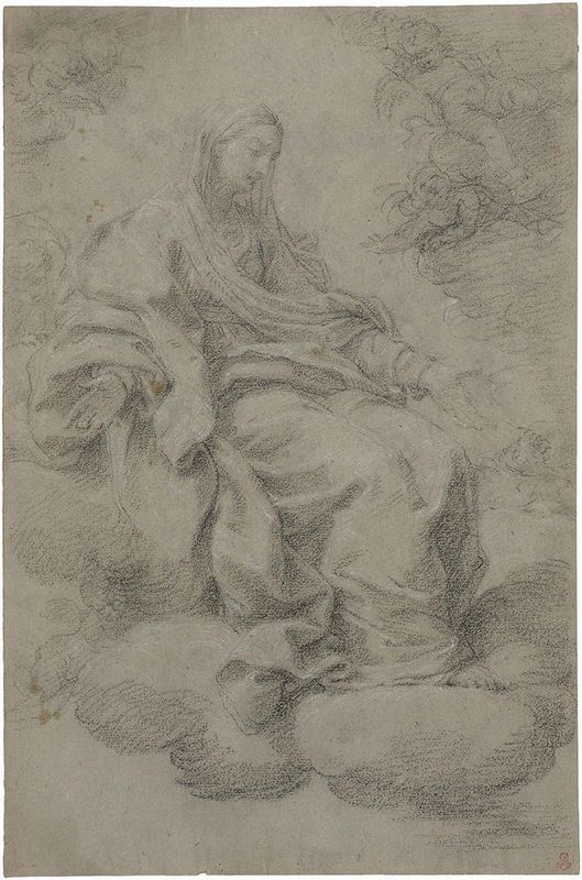 Giacomo Zoboli - «Vergine assisa», recto, e «Piedi di un Angelo inginocchiato», verso