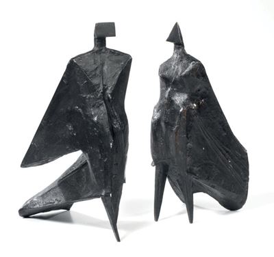 Pair Of Cloacked Figure IV