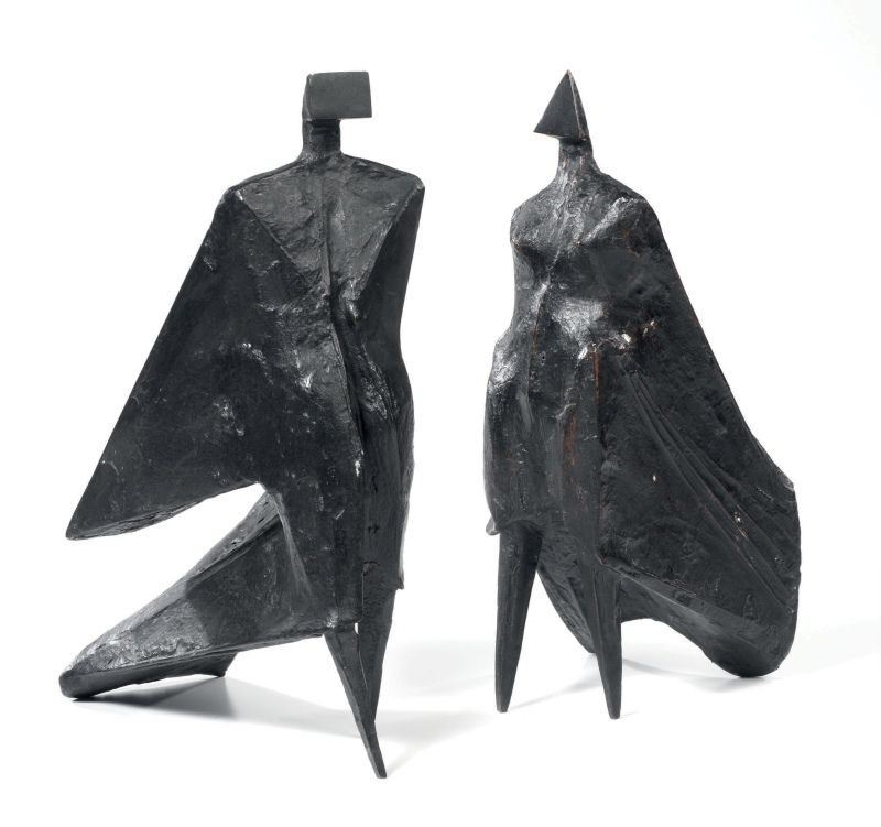 Lynn Chadwick - Pair Of Cloacked Figure IV