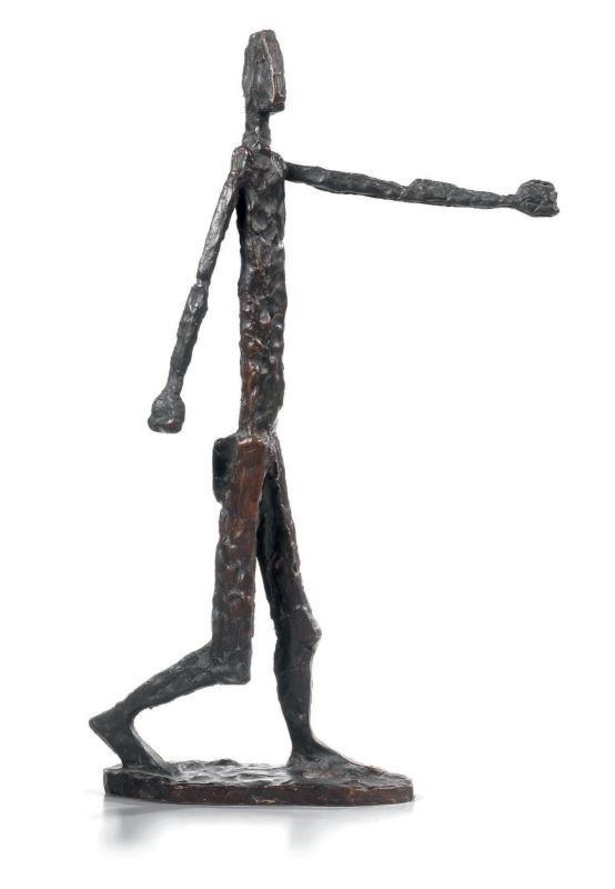 Fritz Wotruba - Piccola Figura che Cammina Col Pugno Sinistro in Avanti