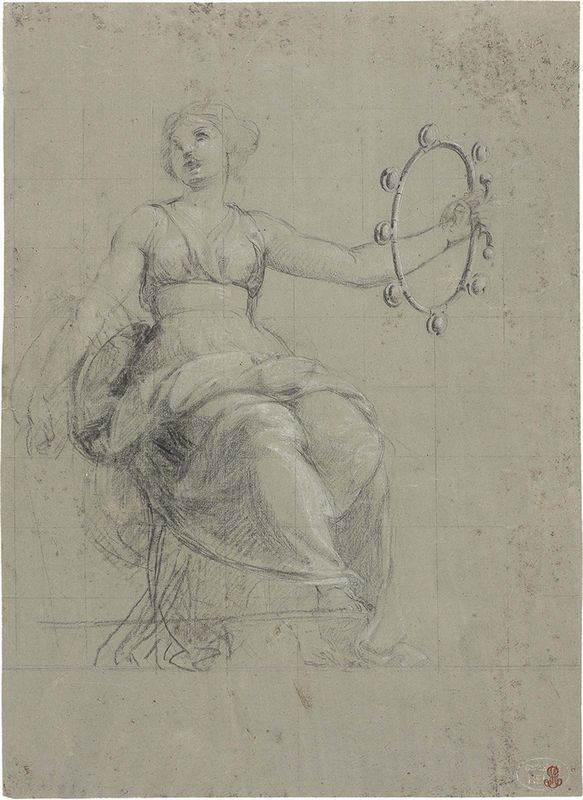 Francesco Podesti - Figura femminile seduta con sonagli