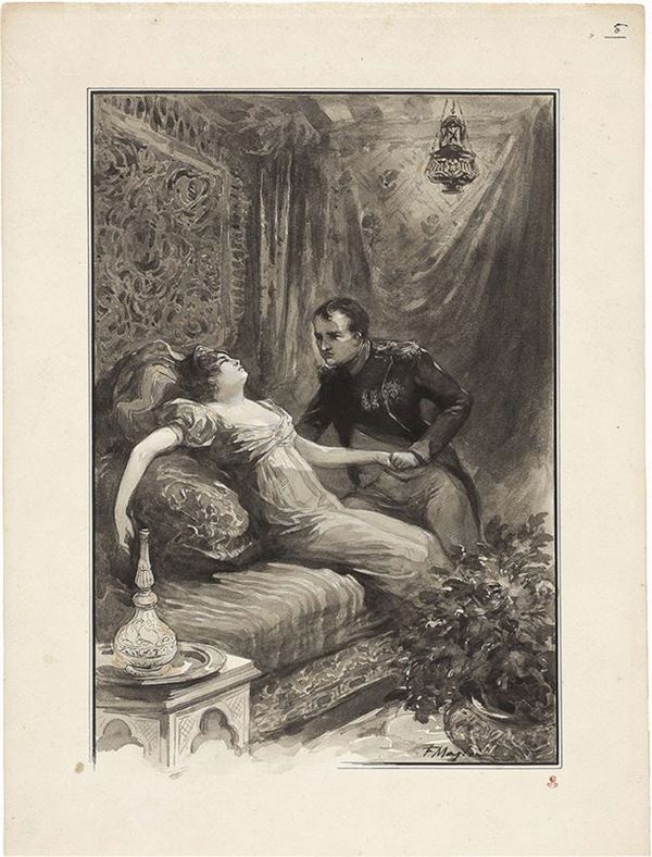 Maglin Firmin - Napoleone Bonaparte e Maria Walewska