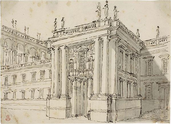 Anonimo del XVIII secolo - Prospetto architettonico