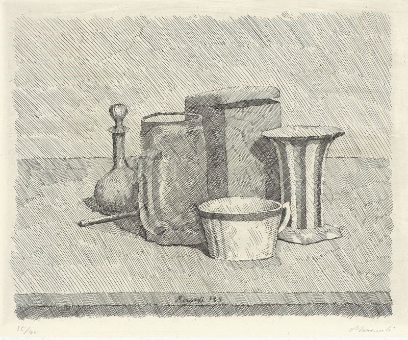 Giorgio Morandi - Natura Morta con Tazzina e Caraffa