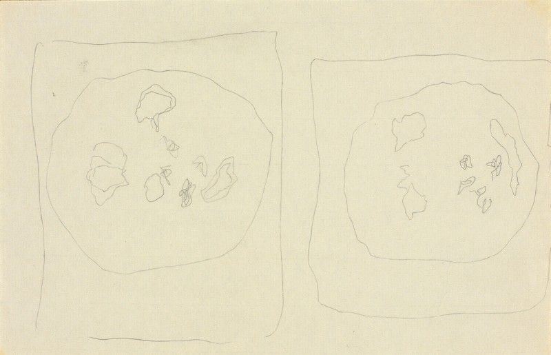 Lucio Fontana - Due Studi per «concetto Spaziale»