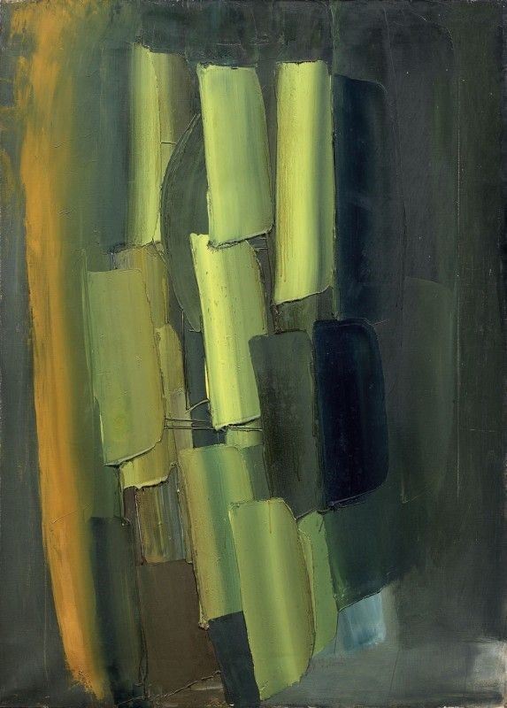 Alfredo Chighine - Composizione Nero e Giallo