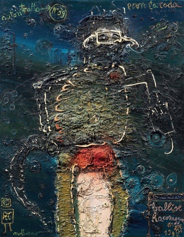 Mattia Moreni - Autoritratto N. 39 - e con la Coda. Balli se Ha Coraggio. Notturno r.C.-r.D.