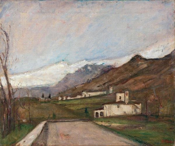Arturo Tosi - Paesaggio a Rovetta