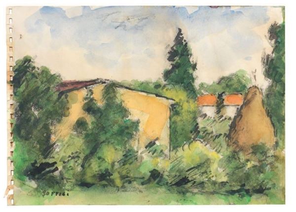 Ardengo Soffici - Paesaggio con pagliaio