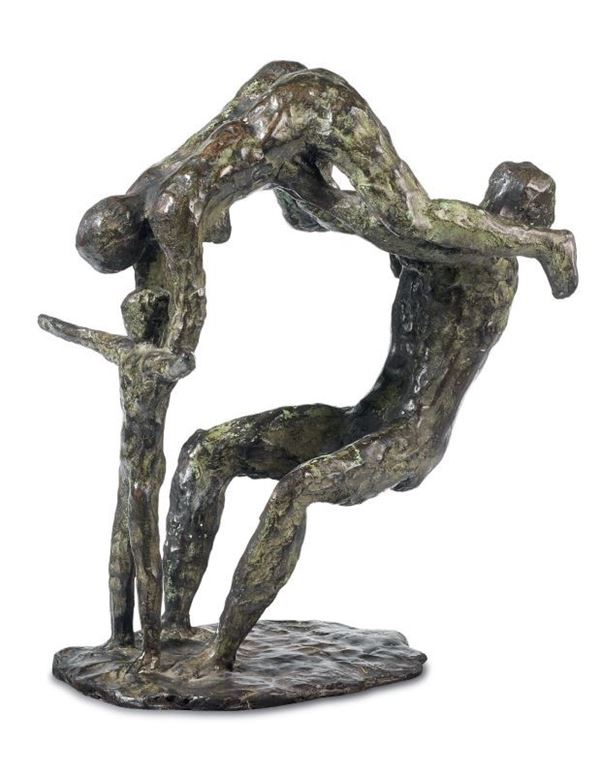 Arturo Martini - Famiglia di acrobati