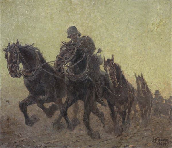 Carl Franz Bauer - Soldati a cavallo
