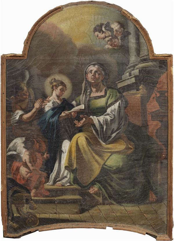 Francesco De Mura (bottega di) - Educazione della Vergine