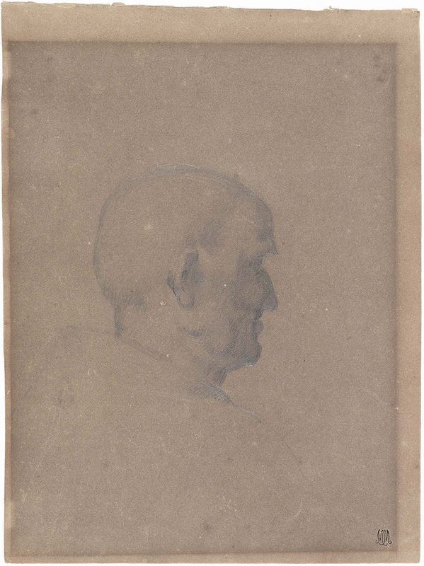 Adeodato Malatesta - «Testa di vecchio di profilo (da Fra Bartolomeo)», «Studio di panneggi con figura» e «Ritratto di gentiluomo con barba»