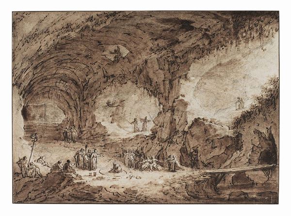Giuseppe Bossi - Studio di scenografia per «La Caverne» di J.F. Lesueur