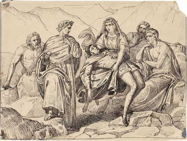 Luigi Sabatelli - Raffigurazione dal IX canto del «Purgatorio»