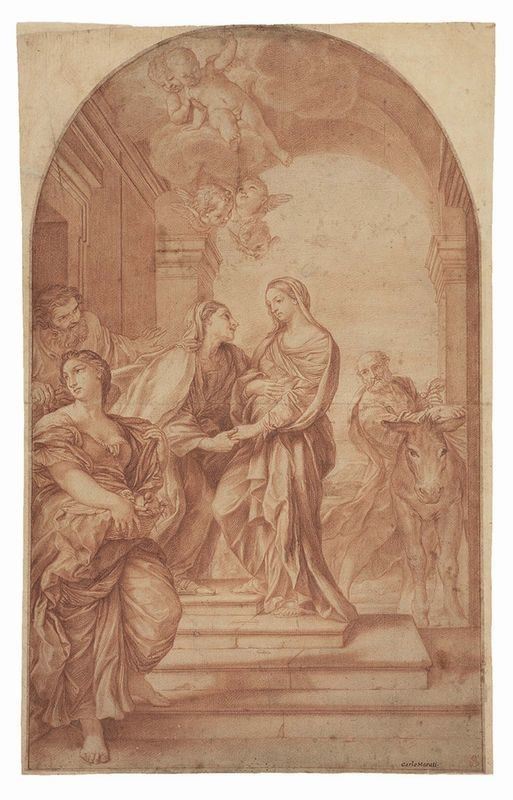 Agostino Masucci - La Visita della Vergine a Santa Elisabetta