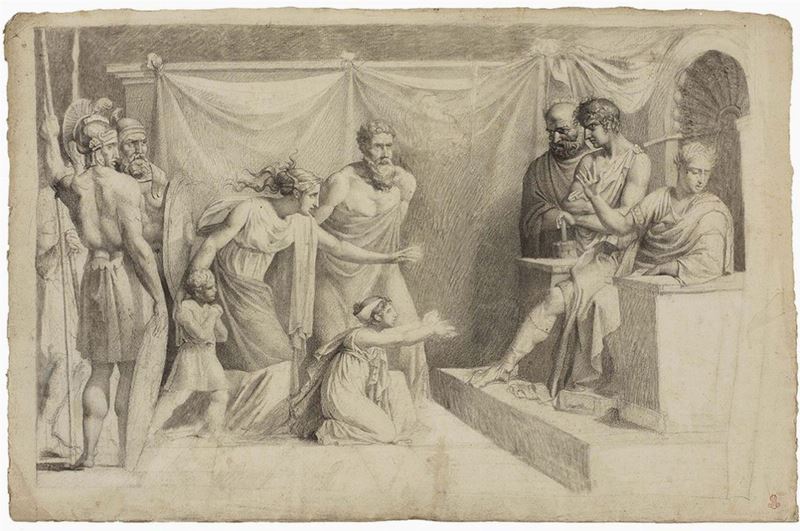 Pelagio Palagi (attr. A) - Famiglia di Dario Davanti Ad Alessandro