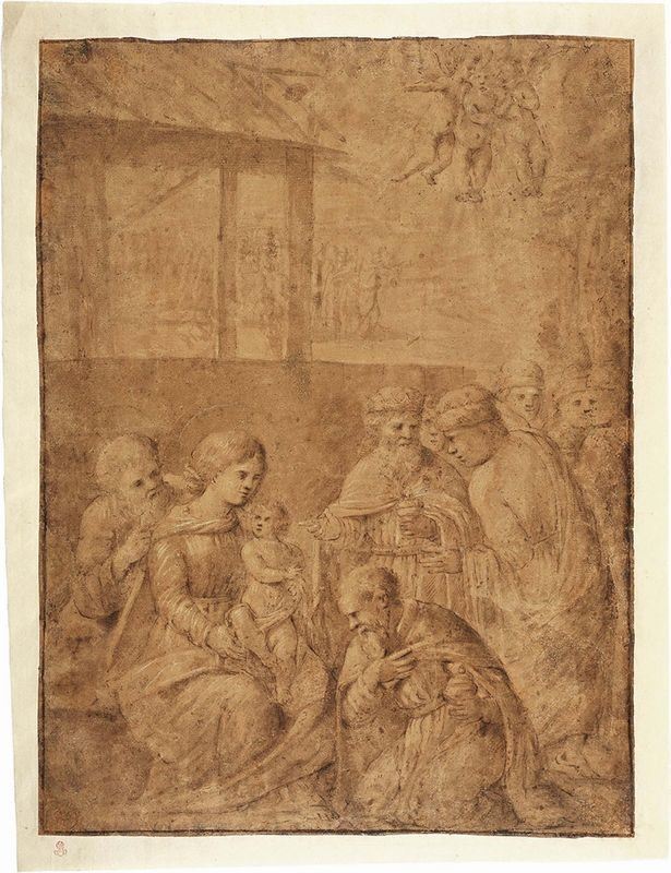 Ambito Ferrarese-romagnolo Inizio XVI Secolo - Adorazione dei Magi