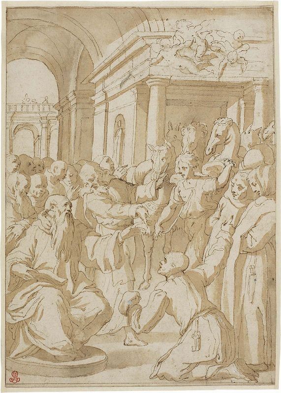 Giorgio Vasari - Miracolo della Mensa di San Benedetto
