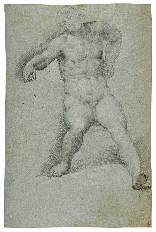 Cristoforo Roncalli, Detto il Pomarancio (attr. A) - Studio di Nudo