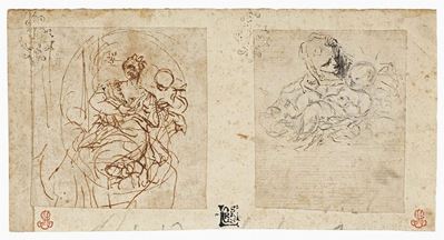 «madonna Assisa con Due Putti» e «madonna Col Bambino»