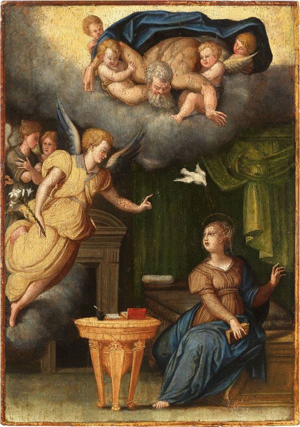 Giorgio Vasari (bottega di) - Annunciazione nello studio