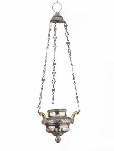 Lampada Pensile in Argento