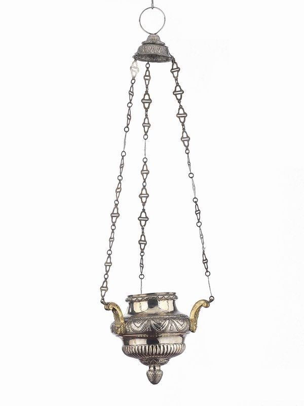 Lampada Pensile in Argento