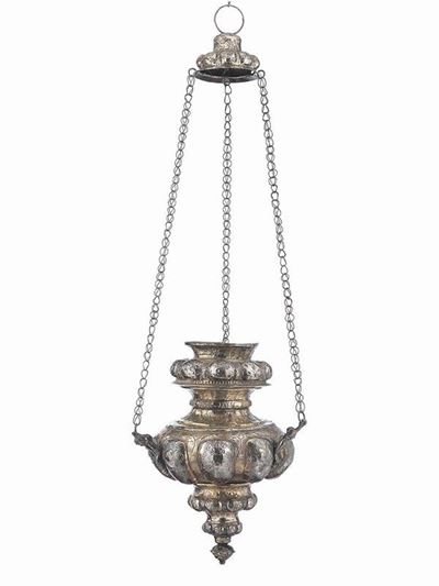 Lampada Pensile in Argento