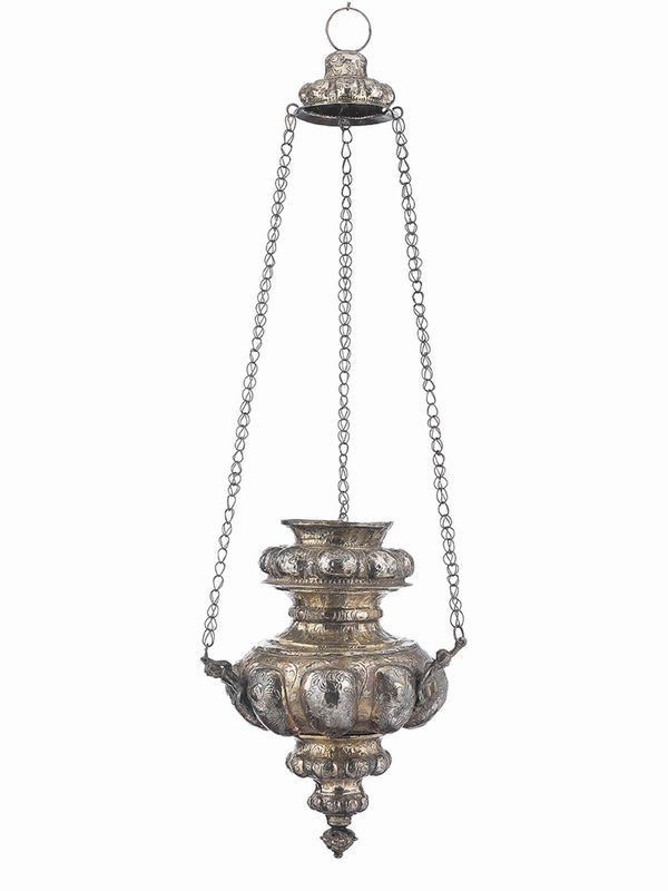 Lampada Pensile in Argento