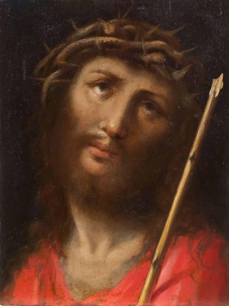 Testa di Cristo coronata di spine
