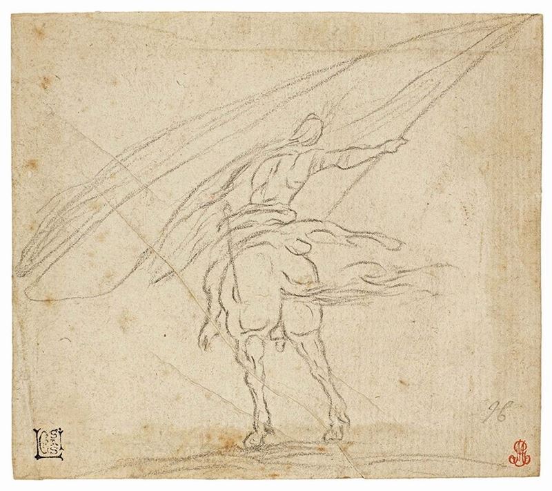 Antonio Tempesta - Cavaliere Porta Stendardo su Cavallo Impennato