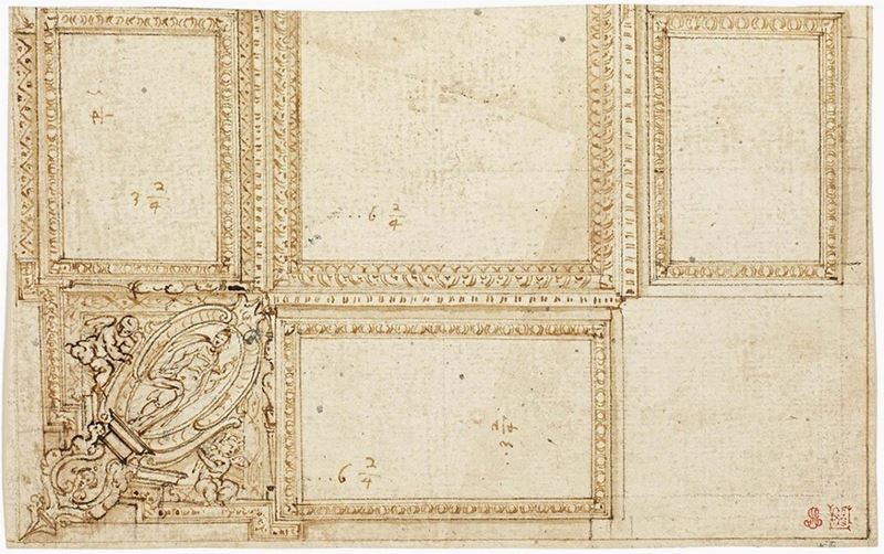 Antonio Rolli - Studio per Decorazione di Soffitto
