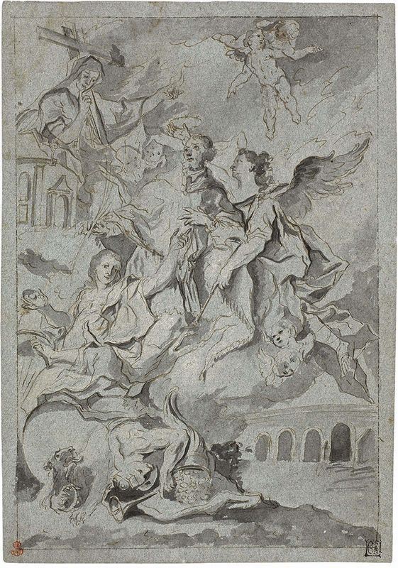 Anonimo Trentino Alto Adige del XVIII Secolo - Allegoria di Santo Martire