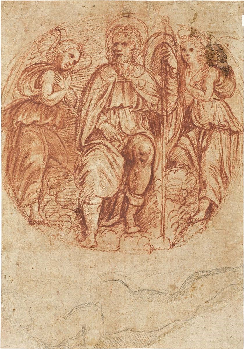 Polidoro Caldara, Detto Polidoro da Caravaggio - Studio di un Particolare del «serpente di Bronzo...