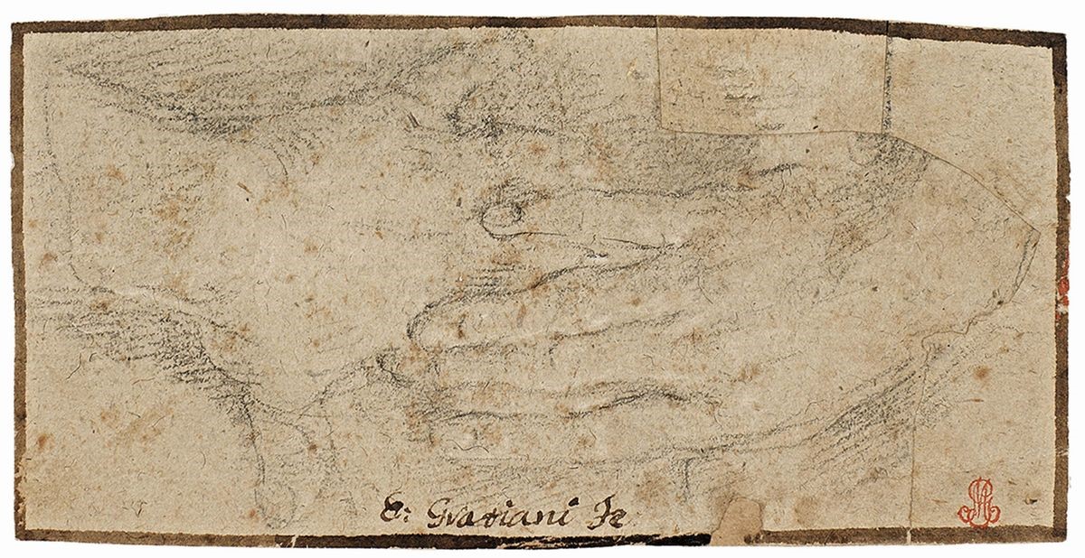 Ercole Graziani - «due Studi di Testine» e «studio di Mani»