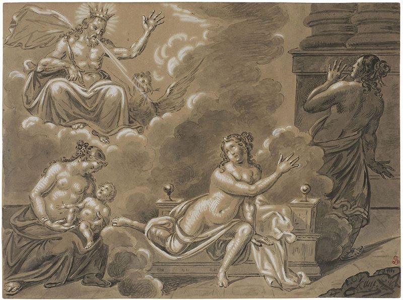 Anonimo Genovese del XVIII Secolo - Scena Mitologica