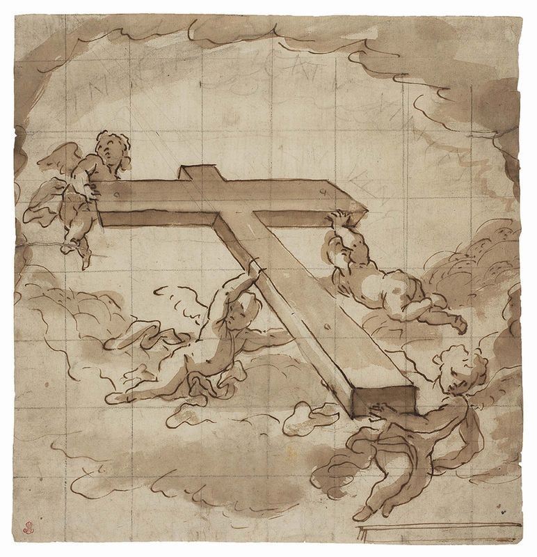Anonimo Genovese del XVII Secolo - Trionfo della Croce