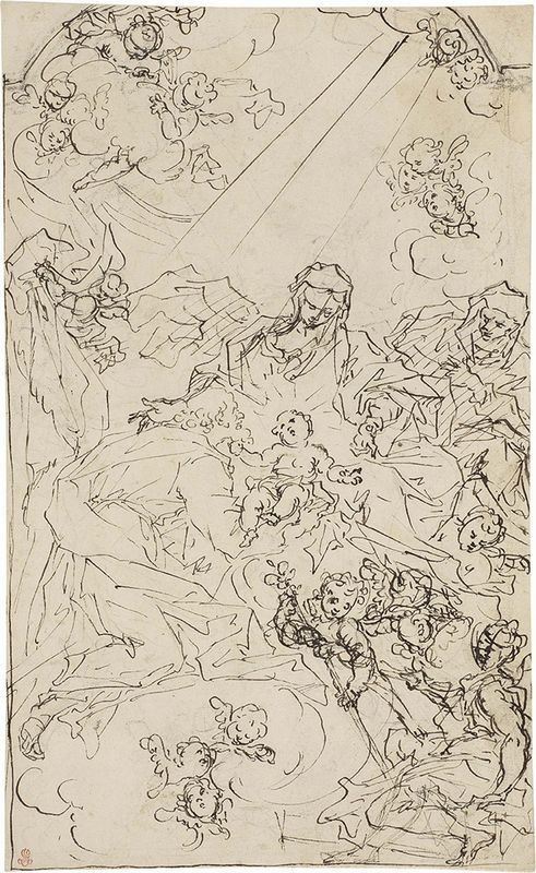 Giuseppe Diamantini - S. Famiglia in Gloria