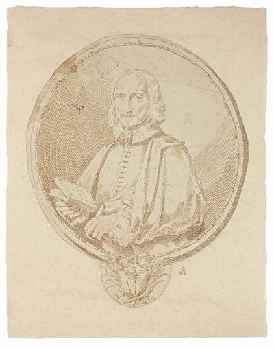Ritratto di Ecclesiastico (disegno per Incisione)