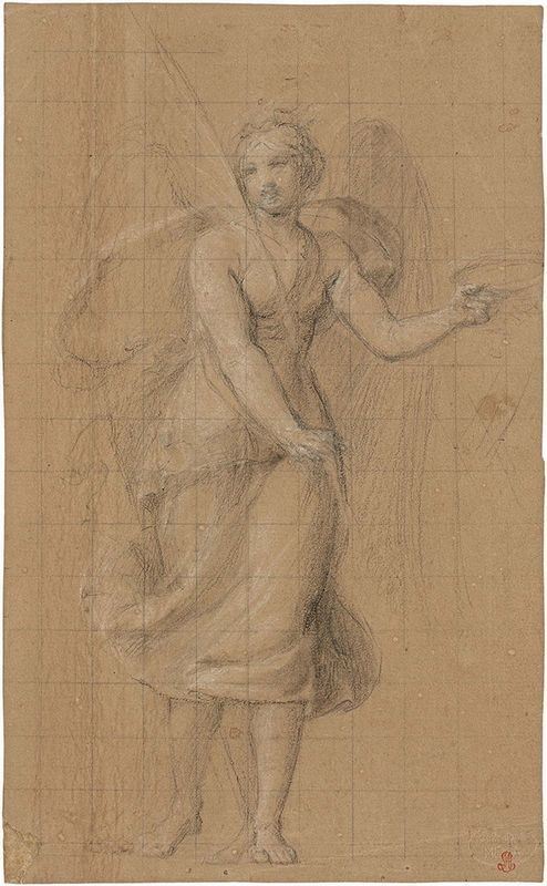 Francesco Podesti - Studio di Figura Femminile con Patena