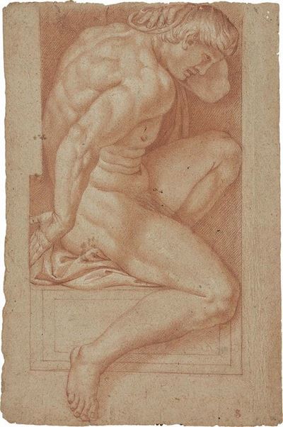 «nudo di Giovane Uomo Visto di Profilo», Recto, e «mezza Figura di Nudo Maschile Vista di Schiena...