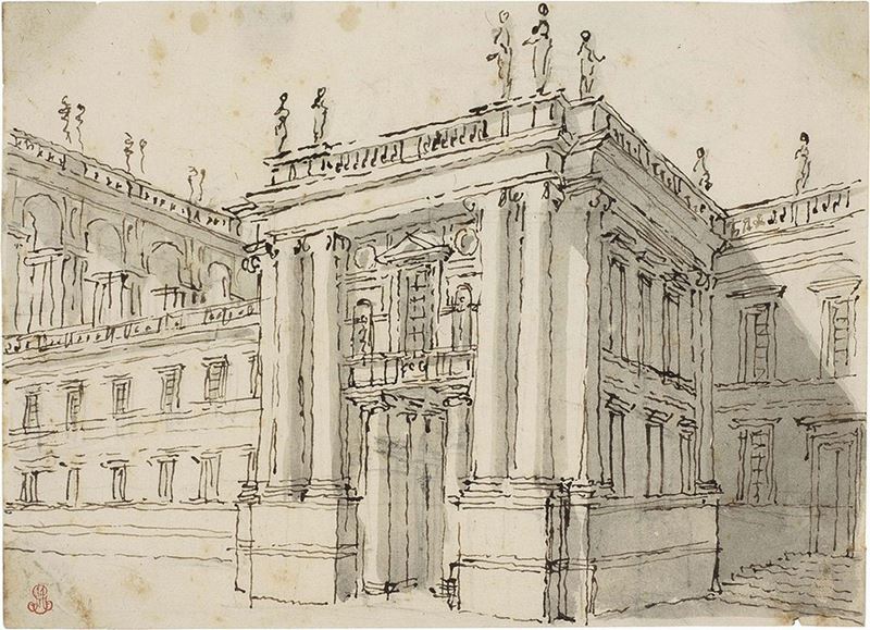 Anonimo del XVIII Secolo - Prospetto Architettonico