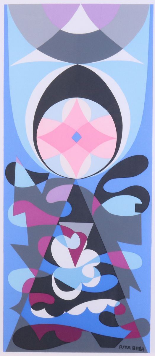 Giacomo Balla : Bozzetto di sciarpa  - Serigrafia a colori, es. 37/200 - Auction CONTEMPORARY ART - I - Casa d'aste Farsettiarte