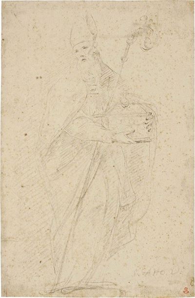 Studio per una Scultura di Sant'atto Vescovo