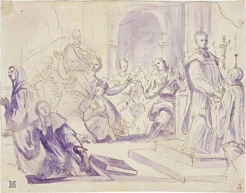 Paolo Gerolamo Piola - Miracolo di San Benedetto: Resurrezione di una Suora